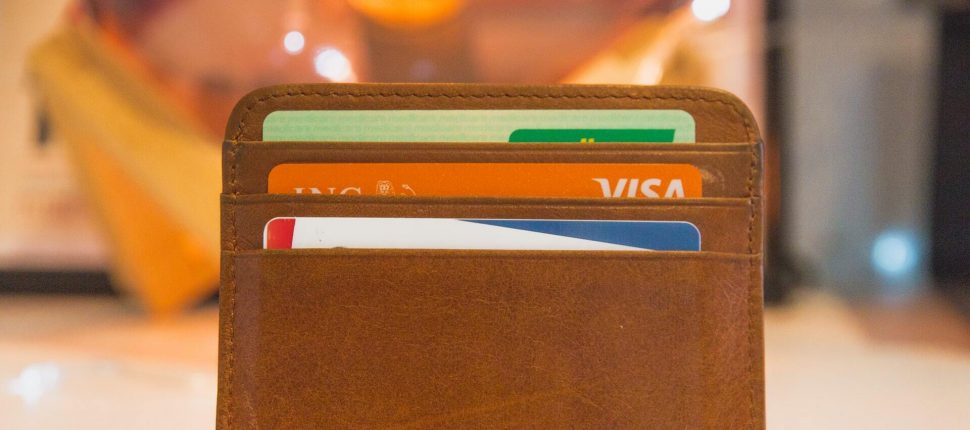 VISA cards in wallet